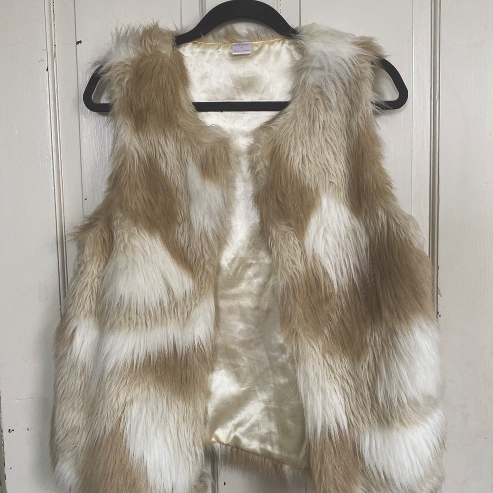 Faux Fur Satin Lined Vest